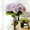 Decoratieve Bloemen Kunsthortensia Zijden Bloem 5 Grote Hoofden Boeket Fleur Artificielle Flores Schik Tafel Bruiloft Huisdecoratie Feest