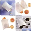 Storage Bags Factory Muslin Burlap Bag Dstring Sachet Mtipurpose For Tea Jewelry Party Favors Drop Delivery Home Garden Hous Dhhx8