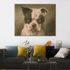 Drôle Animal toile Art mauvais chien Cassius Marcellus Coolidge peinture à la main chiens oeuvre pour décor de cuisine