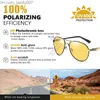 Sonnenbrille Trend Intelligente Luftfahrt Pochrome Sonnenbrille Polarisierte Männer Tag Nacht Vision Fahren Sonnenbrille Männlich gafas de sol Z230705