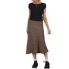 تنورة منقوشة الطباعة عالية الخصر Midi Skirt Aline Bodycon Long Pencil Y2K Streetwear Egirl 90s Fashion 230703