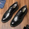 Sukienka buty Wysokość wzrostu męskiego ślubu Brogue Obcina Men Business Winda Moda Man Man Lift Shoe Oxford 230703