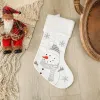 Nowe materiały do dekoracji świątecznych świąteczne duże skarpetki wisiorek w kształcie choinki prezent dla dzieci torba na cukierki scena element ubioru