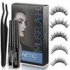 Valse wimpers MUSELASH 5 paar magnetische 2 vloeibare eyeliner handgemaakte herbruikbare 3D Natural Mink Drop 230704
