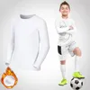 T-shirts Enfants Enfants Garçon Fille Compression Running Long T Shirt Fitness Sport Basketball Football Gym Sportswear Thermique Football Vêtements 230703