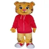 Costume de mascotte de tigre de daniel entier pour animal adulte grand rouge Halloween Carnaval party280f