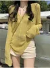 Women's T Shirts Women Fashion Knit Long Sleeve Crop Top Solid Color Loose Urban Casual T-Shirt Clothes