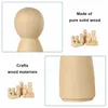 Crafts 50 PCS Natural Unfinished Wood Doll Figures for DIY Painting Decoration Assorted Wooden People Shapes for Arts and Crafts