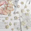 Glitter per unghie 10 pz / lotto Fiocco di neve Fiore Cuore Goccia Cristalli di zircone Gioielli Decorazioni d'arte Accessori per unghie Forniture per ciondoli 230703