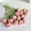 Fiori decorativi Accattivanti fiori di rose finte Forniture per la casa artificiali in cotone di lunga durata dall'aspetto realistico