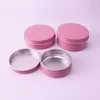 Rosa 10g 15g 25g 30g 50g 60g Barattoli di alluminio Balsamo per labbra Pot Crema per la cura della pelle Ombretto Lucidalabbra Base liquida Fondotinta Contenitore Lattine Wwqob