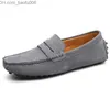 Scarpe eleganti Scarpe eleganti Uomo Mocassini in pelle di alta qualità Mocassini casual Slip On Flats Fashion Uomo Driving Size 3849 Z230706