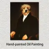 Haustierportrait Hund Gemälde Ahnenhund I Thierry Poncelet Reproduktion handgemachtes personalisiertes Geschenk