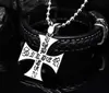 Retro Unique Fashion Men's and Women's Iron Cross Necklace Pendant 2021 Latest Cross Pendant Necklace L230704