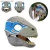 2022 Máscara de dinosaurio Horror Dino Máscara Sombrero Adulto Niños Fiesta Cosplay Boca abierta Dinosaurio Máscara de látex Regalo de Navidad L230704