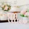 Decorative Objects Figurines Freestanding Name Sign Name Plaque Custom Nursery Shelf Decoration Boy Girl Baby Shower Gift Blocks Birthday born wooden name 230703