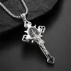 Religion Acier Inoxydable Saint St Benoît Crucifix Croix Pendentifs Collier INRI L230704