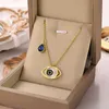 Modieus modieus Emo Evil Eye Pendat ketting voor dames Roestvast stalen ketting Choker kettingen Esthetisch Kpop Sieraden 2022 Korea L230704