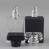 30ml genomskinligt glas tom flaska parfymflaska atomizer spray kan fyllas flaska spraybox resestorlek bärbar F3058 Lqrbr