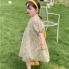 Girl Dresses 2023 Summer Light Luxury Fashion Girls Dress Korean Version Of Kids Floral Skirt Comfortable Casual Princess Boutique