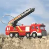 Diecast Model Car Spray Water Fun Toy Truck FireTruck Juguetes Пожарный Сэм пожарные автомобиль автомобиль автомобиль музыкальные музыкальные игрушки для мальчиков детей 230703