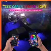 Lumière d'ambiance Led pour pied de voiture, mise à niveau, avec USB, éclairage d'ambiance, rétro-éclairage, contrôle de la musique, application RGB, lumière d'ambiance décorative intérieure automatique