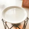 Świeczniki aromatyczny palnik olejowy romantyczny ceramiczny świecznik na tealighty żelazny wosk stopiony cieplej rozpylacz zapachów Home Decor