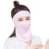 Scarves UV Protection Face Outdoor Shield Summer Sunscreen Mask Silk Men Fishing Woman Neckline