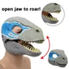 2022 Máscara de dinosaurio Horror Dino Máscara Sombrero Adulto Niños Fiesta Cosplay Boca abierta Dinosaurio Máscara de látex Regalo de Navidad L230704