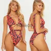 Maillots de bain pour femmes Été Nouveau Sexy Femmes One Piece Serpentine Léopard Imprimé Monokini Bandage Maillot De Bain Push Up Rembourré Bikini Maillot De Bain Maillots De Bain J230704