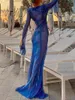 Женские купальные костюмы 4 цвета Deep V Neck High Split Long Dress Tunic Beach Cover Caves Носить пляжную одежду женщины K4440