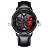 Wristwatches 3D Designed Fashion New Designed Men Sports for F1 Fan Racing Auto Wheel es Stainless Steel Band Wrist 0703