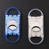 Double Blades Stainless Steel Pocket Cigar Cutter Knife Travel Travel Scissors Cigar Accessories Smoking Tool Factory Direct Sale