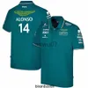 T-shirts pour hommes Cyclisme T-shirts pour hommes Aston Martin Aramco Cognizant F1 2023 Officiel Fernando Alonso Team Polo Sleeve Formula Extreme Sports Lovers Casual T J230704