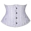 Bustiers Corsets Femmes Acier Désossé Underbust Corset Femmes Steampunk Korset Gothique Vêtements Taille Minceur Plus La Taille 3XL Court