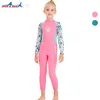 Wetsuits Drysuits New Jellyfish Neoprene Wetsuit Children Diving Suits Swimwear Girls Long Sleeve Surfing Swimsuits For Girl Bathing Suit Wetsuits HKD230704