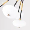 シャンデリアクリエイティブモダン LED シャンデリア照明ダイニングリビングルームアイアンハンギングランプ寝室ホームデコ照明器具フィッティング調整 3 色