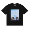 Designer Fashion Clothing Tees Tshirts Kith New York Store Limited Life Desired by Sky and Clouds T-shirt décontracté à manches courtes en pur coton imprimé haute définition pour M