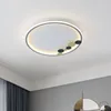 Ceiling Lights Creative Nordic Bedroom Light Designer Simple And Personalized Modern Room Golden LED Living