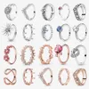 Pandoras Designers nya S925 Sterling Silver Women's Wedding Ring Fashion Daisy Crown Ring Diy Jewelry Fashion Flower Lucky Fashion Accessories