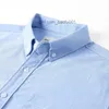 メンズカジュアルシャツ KUEGOU 綿 100% 秋の男のシャツオックスフォードファッションビジネスカジュアル品質シャツ男性長袖トップ服プラスサイズ 20524 Z230707