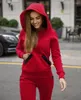 Vrouwen Tweedelige Broek Mode Herfst Winter Vrouwen Trainingspakken Hoodie Zakken Outfits 2 Set Vrouwelijke Sportkleding Pak