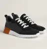 2023S/S Tênis Salto Masculino Couro de Bezerro Camurça Corredor Esportes Pele de Cabra Sola Leve Tênis Cano Baixo Chaussures de Espadrilles EU38-46