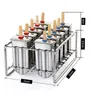 Ijs Gereedschap 6/10 Mallen Staal Ijs Schimmel Popsicle Schimmel Diy Fruit Ijs Stok Houder 230704