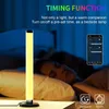 360° Smart RGB Lichtleiste Nachtlichter Bluetooth APP-Steuerung Musiksynchronisierung Umgebungshintergrundbeleuchtung PC TV Spielzimmer Schlafzimmer Desktop-Lampe HKD230704