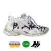 Klassiska kvinnor herr Balencaigass Track Runners 7 7.0 Designerskor Casual Leather White Black Mesh Tracks Trainers Graffiti Dark Taupe Platform Sneakers Storlek 46