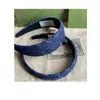 With BOX New Luxury G Designers Headbands Denim Blue Colors Wide 2CM/4CM Quality Hair Hoop For Women Girls Brand HeadbandODKN