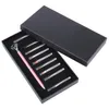 Brosses à ongles 1 10pcs / set Diamond Art Brush Set Poignée en métal Remplaçable Pen Liner UV Gel Gradient Peinture Outil 230704
