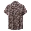 Men's T Shirts Ueteey Leopard Dress Oversize Stripe Flower Summer Short Sleeve Men Shirts 2023 Casual Fashion Loose Plus Size Male Clothing 230703