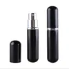 5ml Strumenti per il trucco di alta qualità Piccolo flacone spray per profumo di vetro in alluminio nero 5cc Atomizzatore cosmetico portatile F20172667 Kbtrq